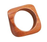 Qsvbeeqj Handmade Wristband Natural Wood Finish Wrist Bangle Contemporary Design Stackable Accessory Modern Minimalist Wooden Bangle