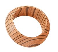 Qsvbeeqj Handmade Wristband Natural Wood Finish Wrist Bangle Contemporary Design Stackable Accessory Modern Minimalist Wooden Bangle