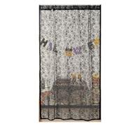 Qsvbeeqj Horror Themed Window Drape With Floating Shadows Hands And Complex Net Designs Polyester Fabric Seasonal Display Halloweens Sheer Curtain For Door Decoration