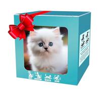 Qsvbeeqj Intelligent Furry Robot Cats Doll With Walking Barking Tail Wagging Simulation Movement Design For Baby Comforting Interaction Barking Cats Plush Toy