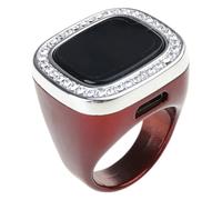 Qsvbeeqj Large Digital Finger Counter Rings With Azan Alarm & Vibrations Reminder Unisex Intelligent Tasbih Tracks For Islamist Prayer