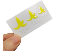 Qsvbeeqj Long Lasting Waterproof Car Button Banana Stickers Sun Protected Reflective Decals For Auto Interior Switches Protective Waterproof Auto Button Sticker