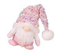 Qsvbeeqj Lovely Christmas Dwarfs With Gleaming Sequins Hat/Dress Option Perfectly And Home Desk Decoration Craft Sand Filled Dwarfs