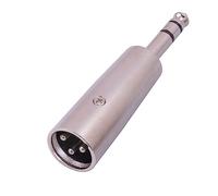 Qsvbeeqj Male 1/4inch To Male XLR Adapter 6.35mm To 3Pin XLR Socket Connector Quarter-Inch Socket Plugs Conveter Balanced Adapter