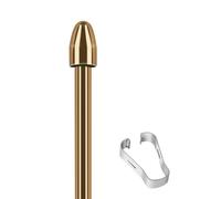 Qsvbeeqj Metal Conical Gold Pen Cores with Clip for Students and for Remarkable Character Marking and Notes