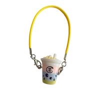 Qsvbeeqj Milk Teas Craft Jewellery Charm Set Safe Resin Craft Project Bag Charm Decoration for Teenagers and Students Safe Keychain Kit, one size, As described