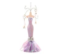 Qsvbeeqj Modern Jewelry Storage Stand Stylish Iron Jewelry Display Rack Fashionable Organizer Doll Model Stand Iron Art