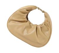Qsvbeeqj Modern Ruffled Evening Purse For Women Lightweight Handbag Practical PU Large Storage Space Convertible Carrying Option Lightweight Folded Cloud Bag