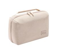 Qsvbeeqj Multiple Compartment Organizers Water Resistant Pongee Fabric Portable Charges Cord Case for Travel Photographers Multipurpose Dupioni Silk Electronics Case