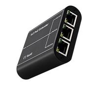Qsvbeeqj Multiple Device POEs Repeaters Switches Enabling Connection of Multiple Equipment Through 3 Output Port Offering 100Meter Ranges and Easy POE for Cameras