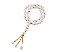 Qsvbeeqj Necklaces for women 10mm Prayer Bead 33 Rosary Beads Praying Beautiful Religion 7 Color Optional, Resin, Cubic Zirconia