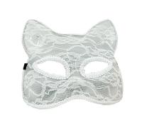 Qsvbeeqj Night Lights Cats Lace Masquerade Half Face Party For Halloween Christmas Cosplay Party Costumes Venetians
