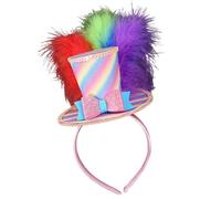 Qsvbeeqj Nussknacker Soldier Hairband Hair Styling Accessory Glittered Small Top Hat With Sequins Design For Christmas Dressingup Sequined Hat Headbands