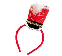 Qsvbeeqj Nussknacker Soldier Hairband Hair Styling Accessory Glittered Small Top Hat With Sequins Design For Christmas Dressingup Sequined Hat Headbands