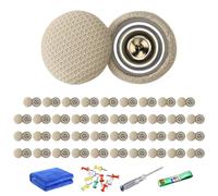 Qsvbeeqj Pack Of 40 Automotive Clips Rustproof Coated Metal Rivet For Car Ceiling Fabric Repair Fasteners Rivet Auto Roof Cloth Fixing Kit