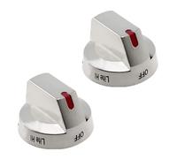 Qsvbeeqj Pair of Cooking Benches Knobs for Samsunged Electric Ranges Models NE63T8111SS/AA NE63T8311SS/AA Replacement Parts Fire Protection Buttons