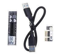 Qsvbeeqj PCIE Extension Cable High Speed USB3.0 PCIe3.0 Extension Cable 8Gbps PCIExpress 1X Risers Card