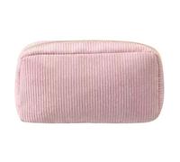 Qsvbeeqj Pencil Case Big Capacity Corduroy Pen Case Large Compartment Pencil Bag Travel Makeup Bag for Children Student School Corduroy Cosmetic Organizers for Teens