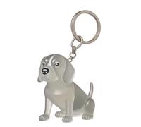 [Qsvbeeqj] Pet Hair Memory Key Cake Bag Charm Miniature Dog Key Chan Cat Furs Collector Storage Box Key Ring Transparent, Beagle Hound