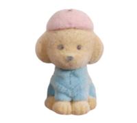 [Qsvbeeqj] Plush Dog Keychain Cartoon Animal Plush Doll School Bag Pendant Backpack Decoration Car Key Ring