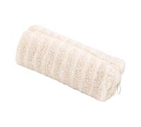 Qsvbeeqj Plush Striped Pencil Case Large Compartment Multipurpose Pen Case Pencil Bag Travel Makeup Storage Bag for Student Girl Plush