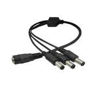 Qsvbeeqj Power Splitter Cord 1 Female To 3/4/5/6/7/8 Male Plug Barrels Connector Extend Cord For Security Camera Way Splitter Cable