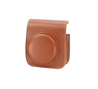 Qsvbeeqj PU Leather Camera Bag Carrying Storage Bag with Adjustable Strap Camera Shoulder Bag Scratch Resist for Sports Cameras