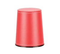 Qsvbeeqj PU Leather Dices Cup Fashion Simple Dices Shaker Cup Flannel Interior Quiet Shaker Clubs Entertainment PU Leather