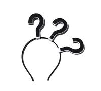 Qsvbeeqj Question Mark Shaped Headband Funny Headwear Hairbands Headwear Eye-catching Hairbands Birthday Party