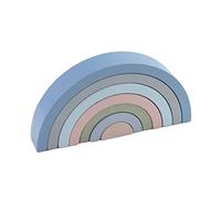 Qsvbeeqj Rainbow Building Blocks Arched Stacking Toy For Baby Development Bright Colored Preschool Board Game Building Toys For Kids Kids Wooden Toddler Toys