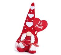 Qsvbeeqj Romantics Gnomes Plush Dolls With Heart Hat Swedish Scandinavian Tomtes Figure Valentines Day Expressing Love