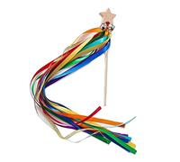 Qsvbeeqj Sensory Ribbon Ribbon Sensory Toy Rainbow Hand Bells Hand Kite Natural Wood Loop Toy Colorful Learning Toys Learning