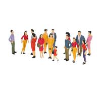 Qsvbeeqj Set Of 25 Miniature City Figures In Assorted Poses Ideal For Architecture Models And School Projects Model Building Kits Model Railway People Random Poses