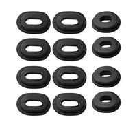 Qsvbeeqj Side Cover Grommet Single Side Rubber Oval Washer 12Pcs For CG125 CB100 550K 550F 750F CB125S XL 100 125 SL Motorcycle Fairing Bolts Windshield