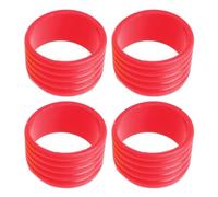 Qsvbeeqj Silicone Tennis Racquet Grip Rings Racket Bands Non Slip Racket Rubber Bands For Badminton Squash Baseball Bat Handle