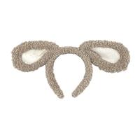 Qsvbeeqj Soft Puppy Headband Animal Shape Plush Ears Hair Hoop For Washing Face Animal Hairbands Cartoon Costume Furry Headbands For Women