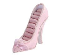 Qsvbeeqj Sparkling Shoe Shape Jewelry Holder Stand with Multiple Storage Compartments Suitable for Earrings Rings and Necklaces High Heel Holder