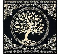 Qsvbeeqj Square Flannelette Tarot Cloth Board Game Pad Astrological Oracles Pad Table Cover Card Mat Divinations Tablecloth Spiritual Tablecloth