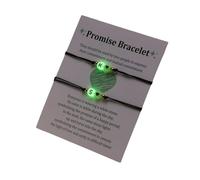 Qsvbeeqj Star Pearl Bracelets, Fashionable Glowing Couple Bracelet Set, Acrylic Texture, Perfect for Parties and Beach Holidays, Luminous Star Bracelet, one size, As described