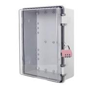 Qsvbeeqj Strong Waterproof Electrical Housing Lockable Constructions Base Protection with Locks Upgrades for Covering Child-Safe Outdoor Outdoor