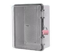 Qsvbeeqj Strong Waterproof Electrical Housing Lockable Constructions Base Protection with Locks Upgrades for Covering Child-Safe Outdoor Outdoor