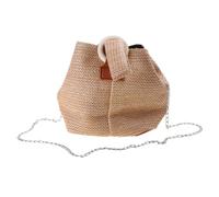 Qsvbeeqj Stylish Straw Crochet Clutch Bag For Handbag Trendy Underarm Bag For Girls Teens Adult Women Girlfriend Gift Shoulder Purse