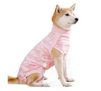 Qsvbeeqj Surgical Bodysuit for Dogs, Post-Operative Recovery Suit, Prevents Licking of Abdominal Wounds, Comfortable and Breathable Design, Breathable Dog Suit