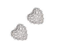 Qsvbeeqj Sweat-Resistant Rhinestone Earphone Clips Quick-Install Metal Holders For Secure Fit On All Headphone Models 2-Pack Metal Headphone Clip