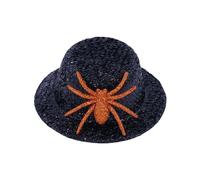 Qsvbeeqj Tiny Cowgirl Hairpins With Spiders For Western Theme Parties Cosplay Halloween Leprechaun Accessories Handmade Top Hat Hair Clip