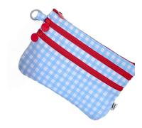 Qsvbeeqj Travel Card Holder with Multiple Compartments, Lightweight Nylon Design with Spacious Storage Space for Frequent Flyer Documents, Sensitive Wallet for Storing Flight Tickets