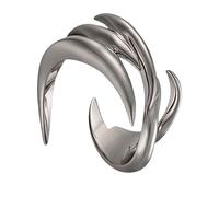 [Qsvbeeqj] Trendy Liquid Dragon Pattern Ring Metal Artisan Finger Accessories Casual Party Night Event Unique Dragon Design Ring