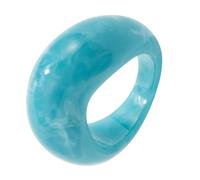 [Qsvbeeqj] Trendy Resin Jewelry Handmade Marble Color Effect Stackable Joint Rings Accessories for Women Men Party Trendy Resin