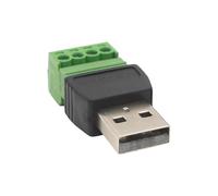 Qsvbeeqj USB 2.0 A Male Screw Terminals Adapter Converter Solderless Design For Data Extension And Applications For Installers USB Screw Terminals Block Adapter