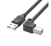 Qsvbeeqj USB 2.0 Cable For Printers And Scanner Ensuring Quick And Secure Connection Highly 480Mbps 90Degree Elbow Protection